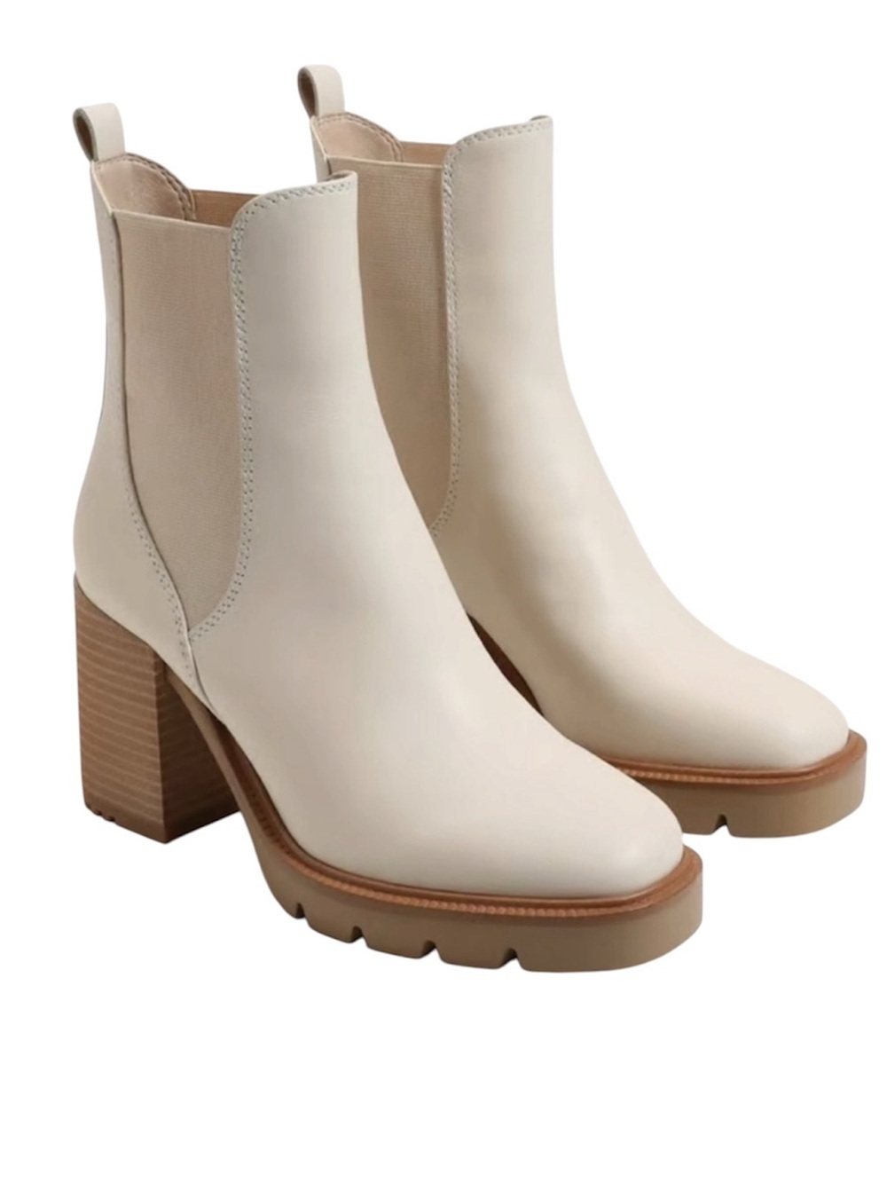 Sam Edelman Rollins Chelsea Boot Modern Ivory Size 8.5M